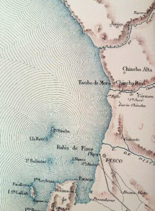 Fragmento de una de las hojas del  Mapa.