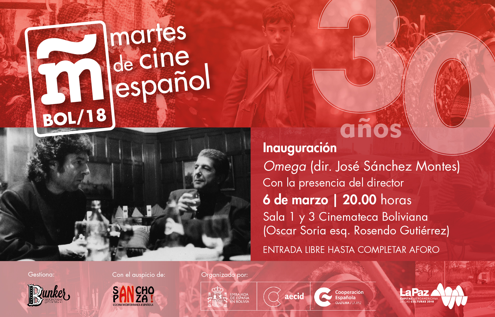 Inauguracin Martes de Cine Espaol Omega de Jos SnchezMontes