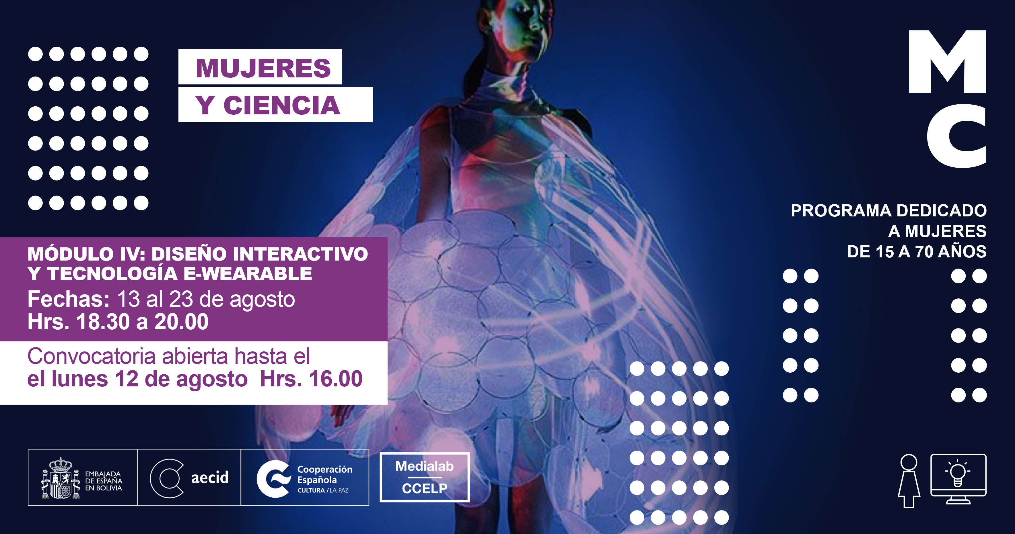 MCMUJERES Y CIENCIA MDULO IV DISEO INTERACTIVO Y TECNOLOGA EWEARABLE