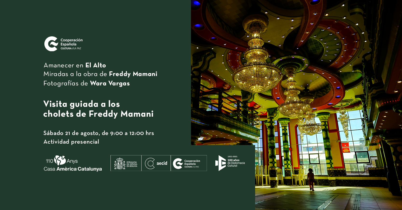 Visita guiada a los cholets de Freddy Mamani