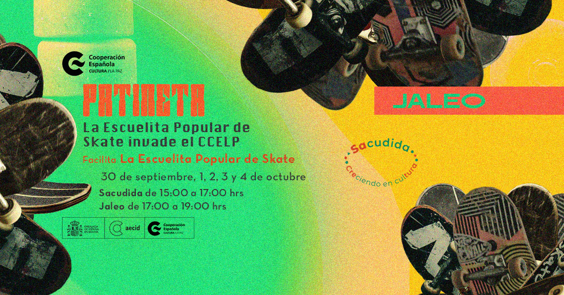 Patineta La Escuelita Popular de Skate invade el CCELP